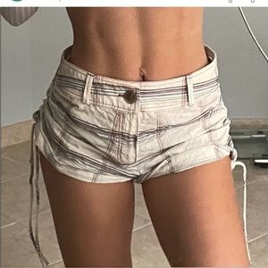 Zara Striped White Shorts